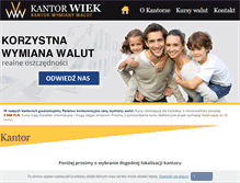 Tablet Screenshot of kantor-wiek.pl